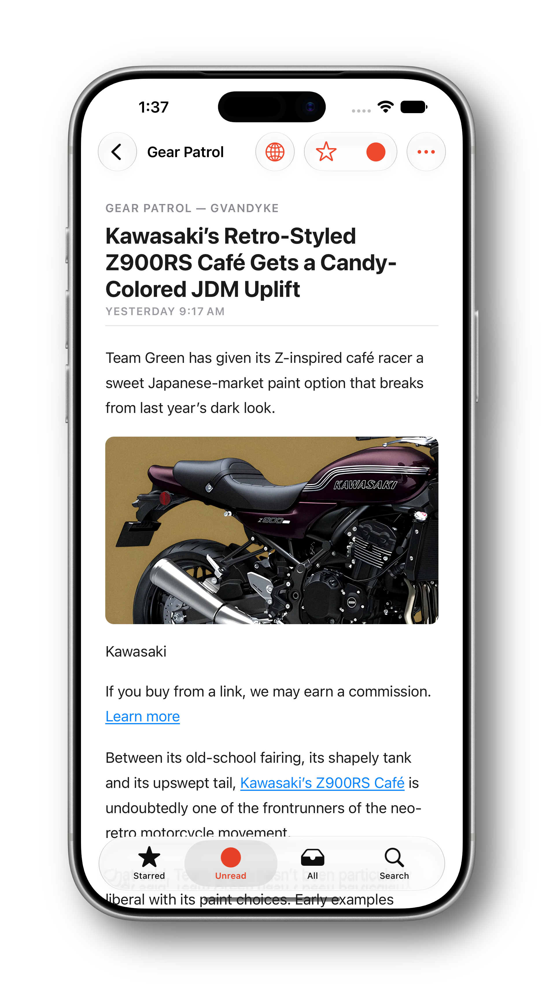Reader Ultra article on iPhone