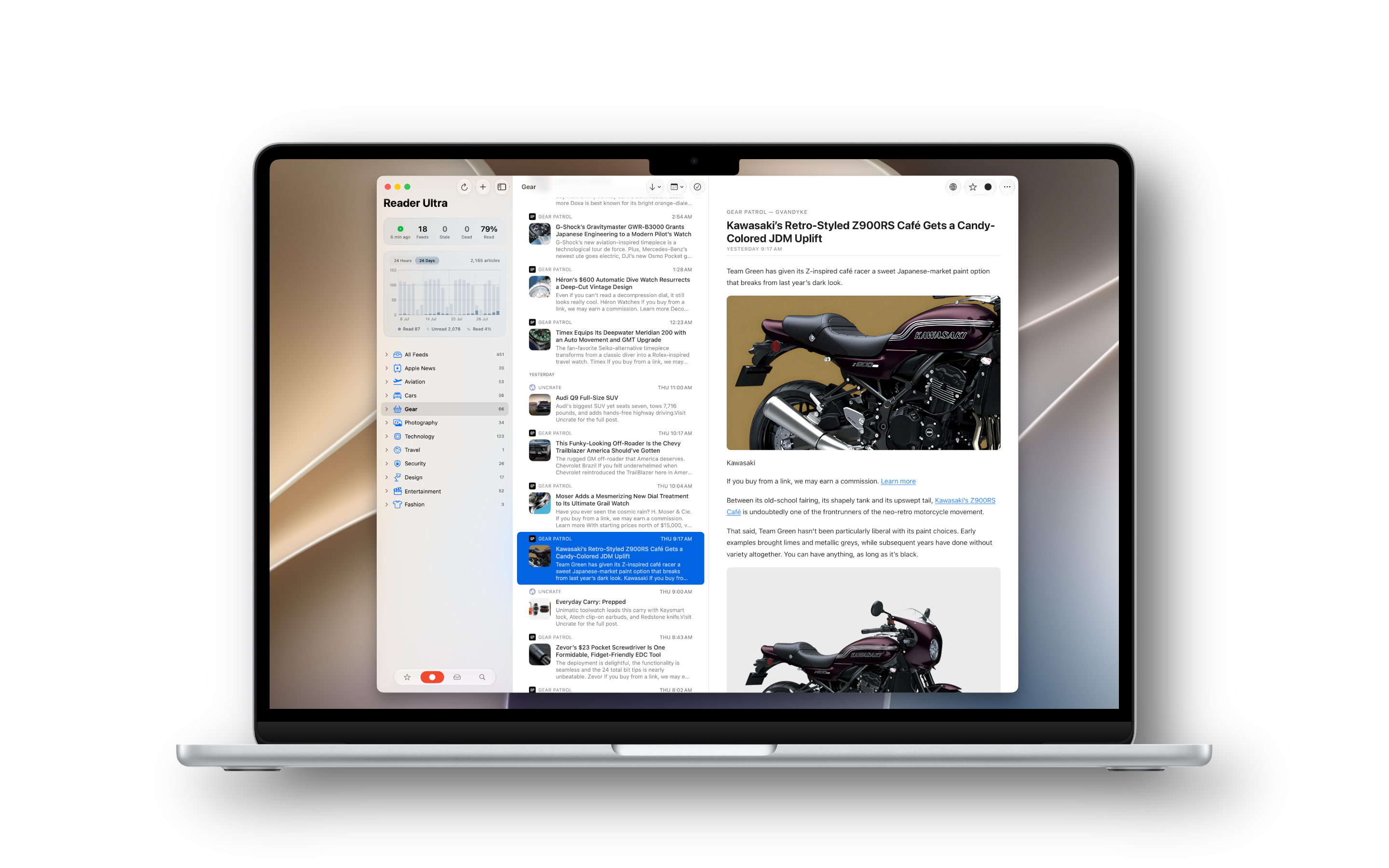 Reader Ultra Mac reader view