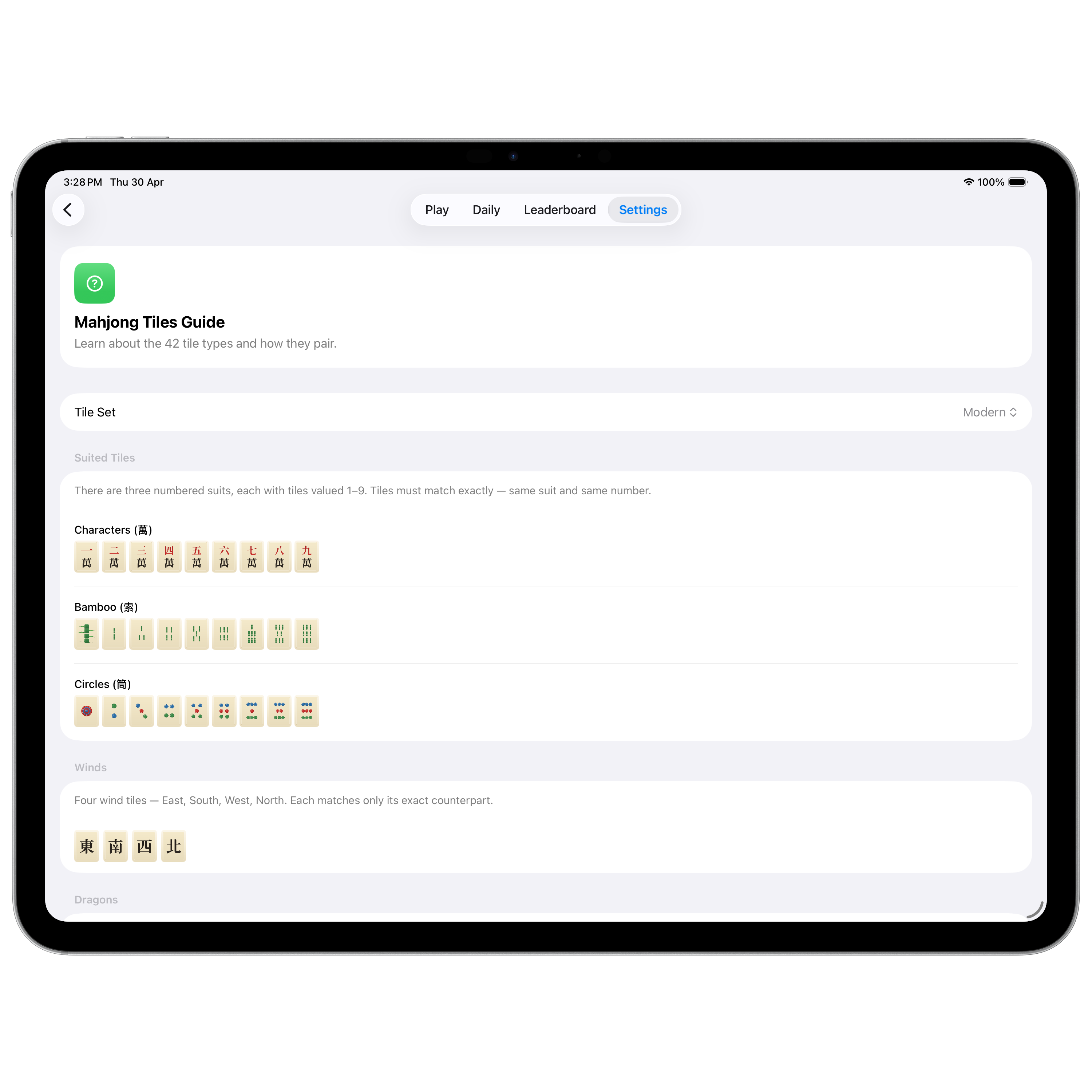 iPad settings 2