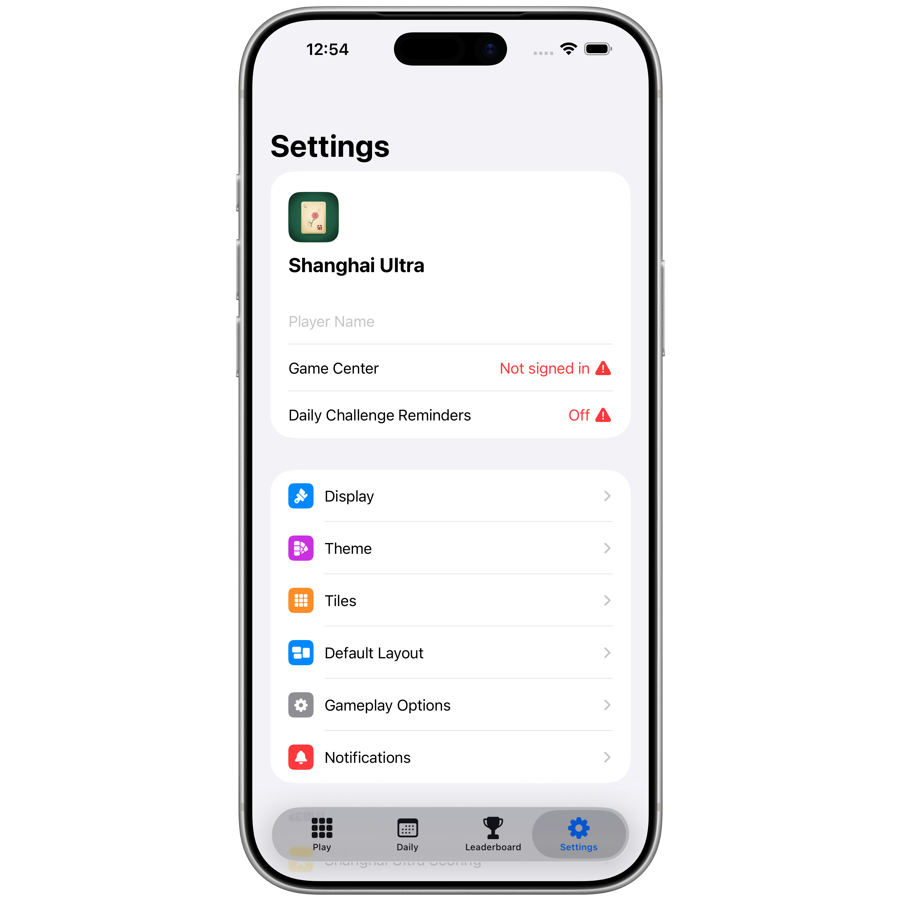 iPhone settings 1